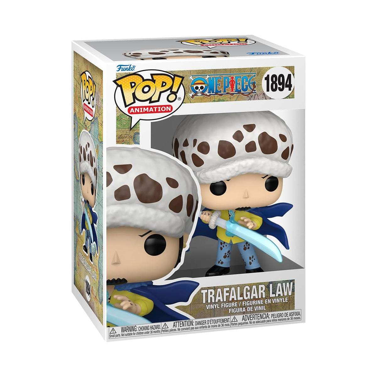 Funko Pop Animation: Trafalgar Law with Blue Anesthesia – One Piece Collectible Vinyl Figure | Official Merchandise
