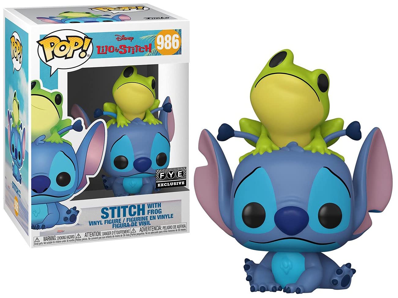 Funko Pop! Lilo & Stitch: Stitch with Frog – Collectible Figure