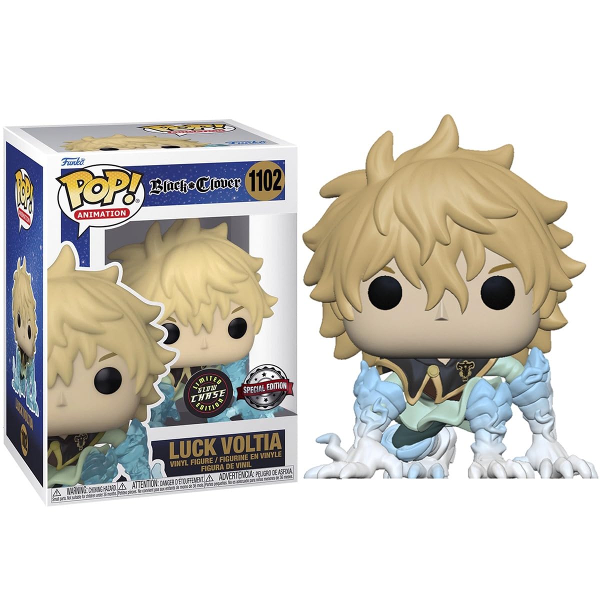 Funko POP! Black Clover Luck Voltia Figure – Standard, Official, AAA Anime Exclusive