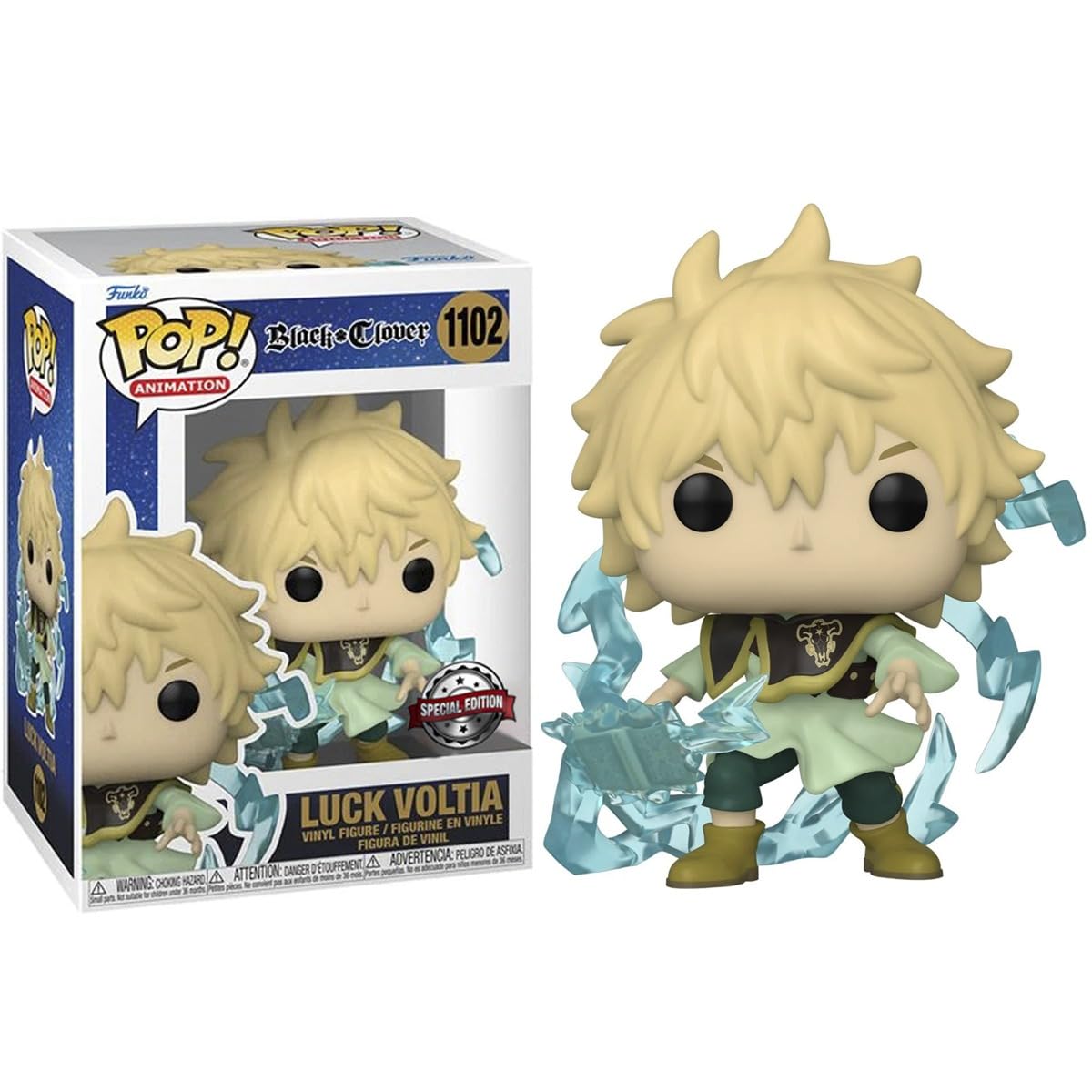 Funko POP! Black Clover Luck Voltia Figure – Standard, Official, AAA Anime Exclusive