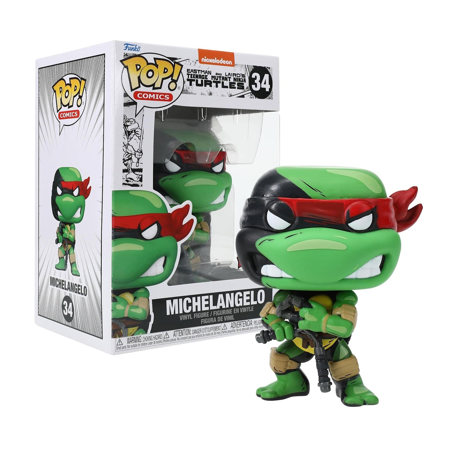 Funko Pop! TMNT Michelangelo – PREVIEWS Exclusive Vinyl Figure, 3.75-Inch Tall