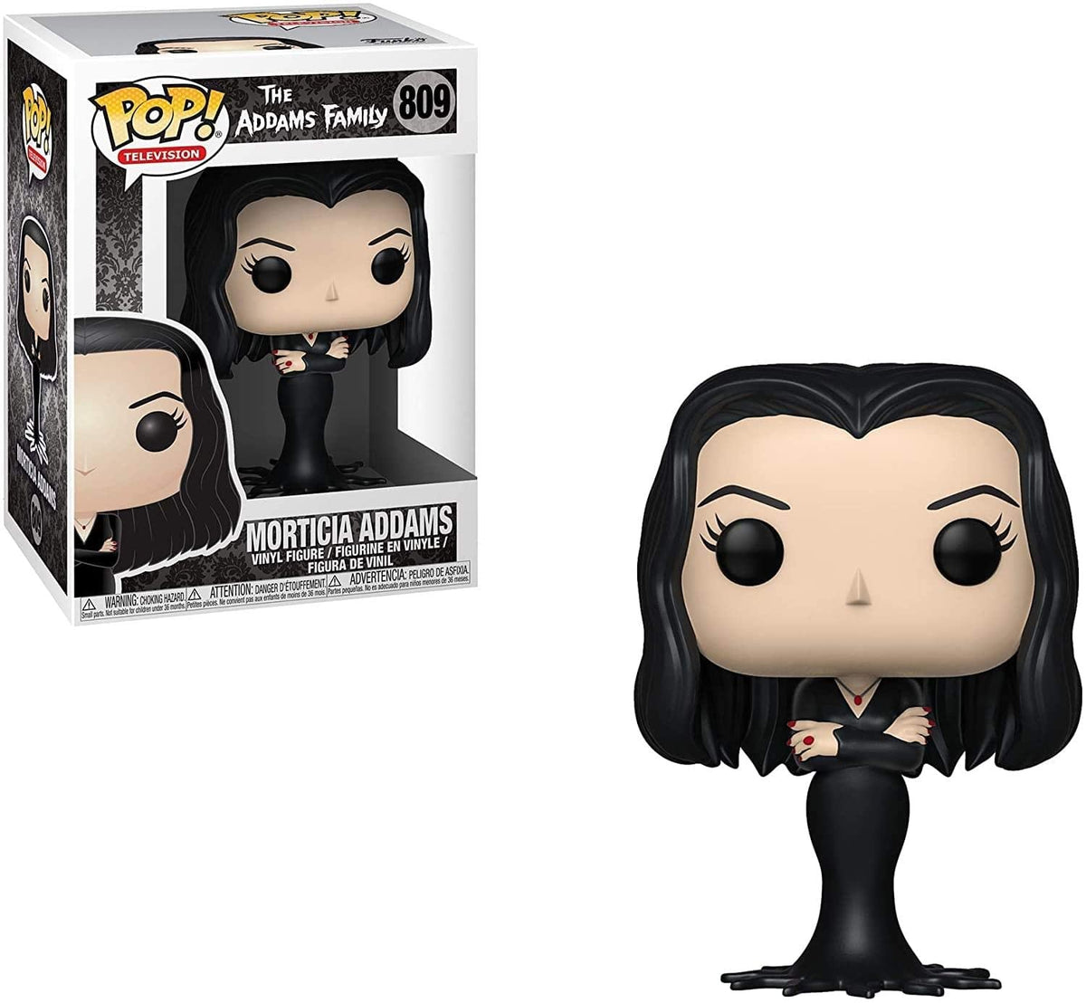 Funko Pop! TV: The Addams Family Morticia – Multicolor Figure, 3.75-Inch Collectible