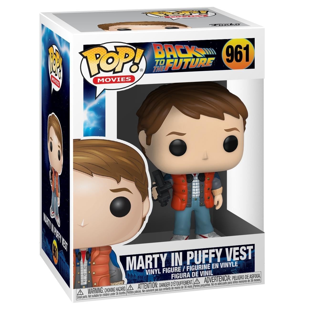Funko Pop! Movies: Marty in Puffy Vest – Back to The Future Collectible Figure