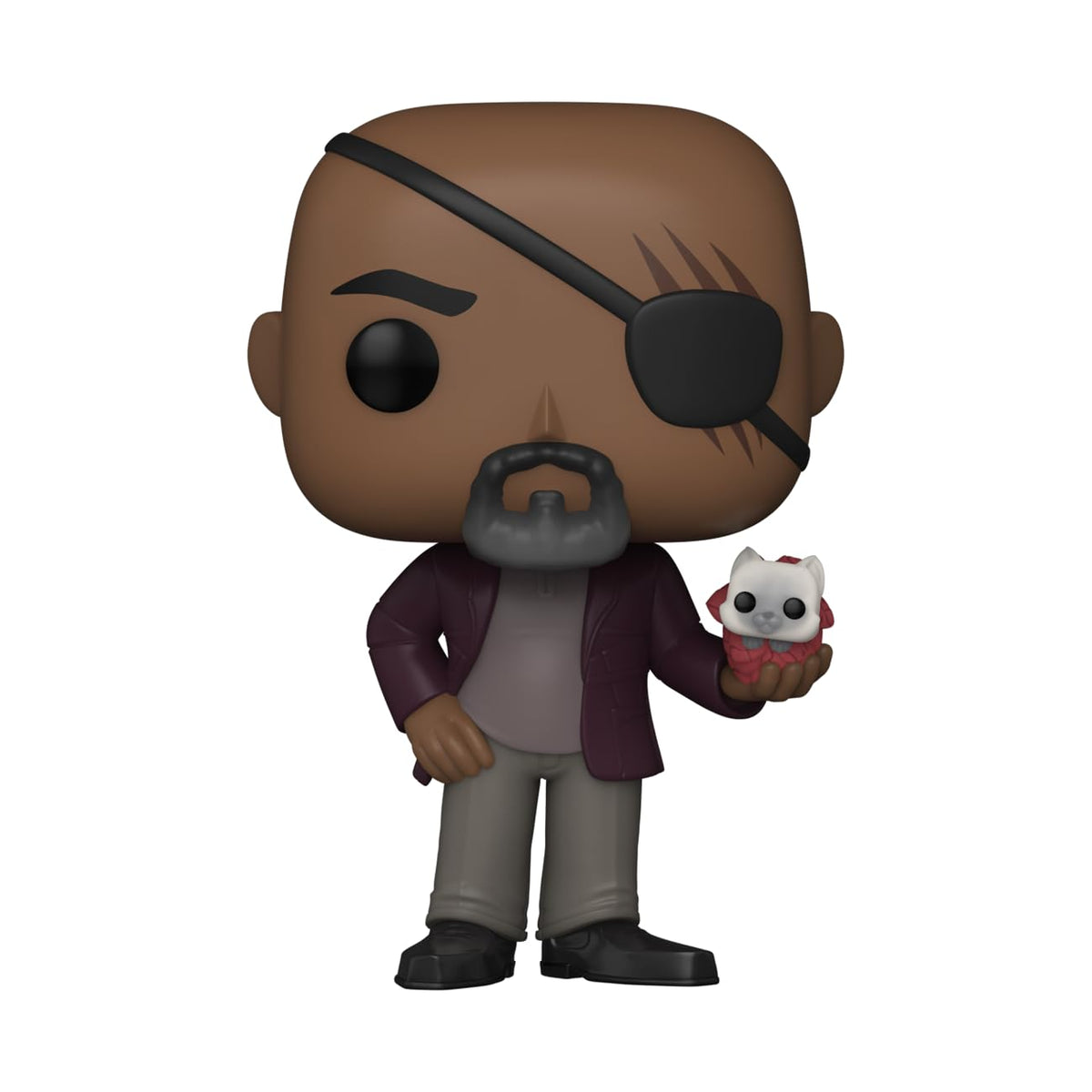 Funko POP! Nick Fury with Flerkitten – The Marvels Collectible Vinyl Figure