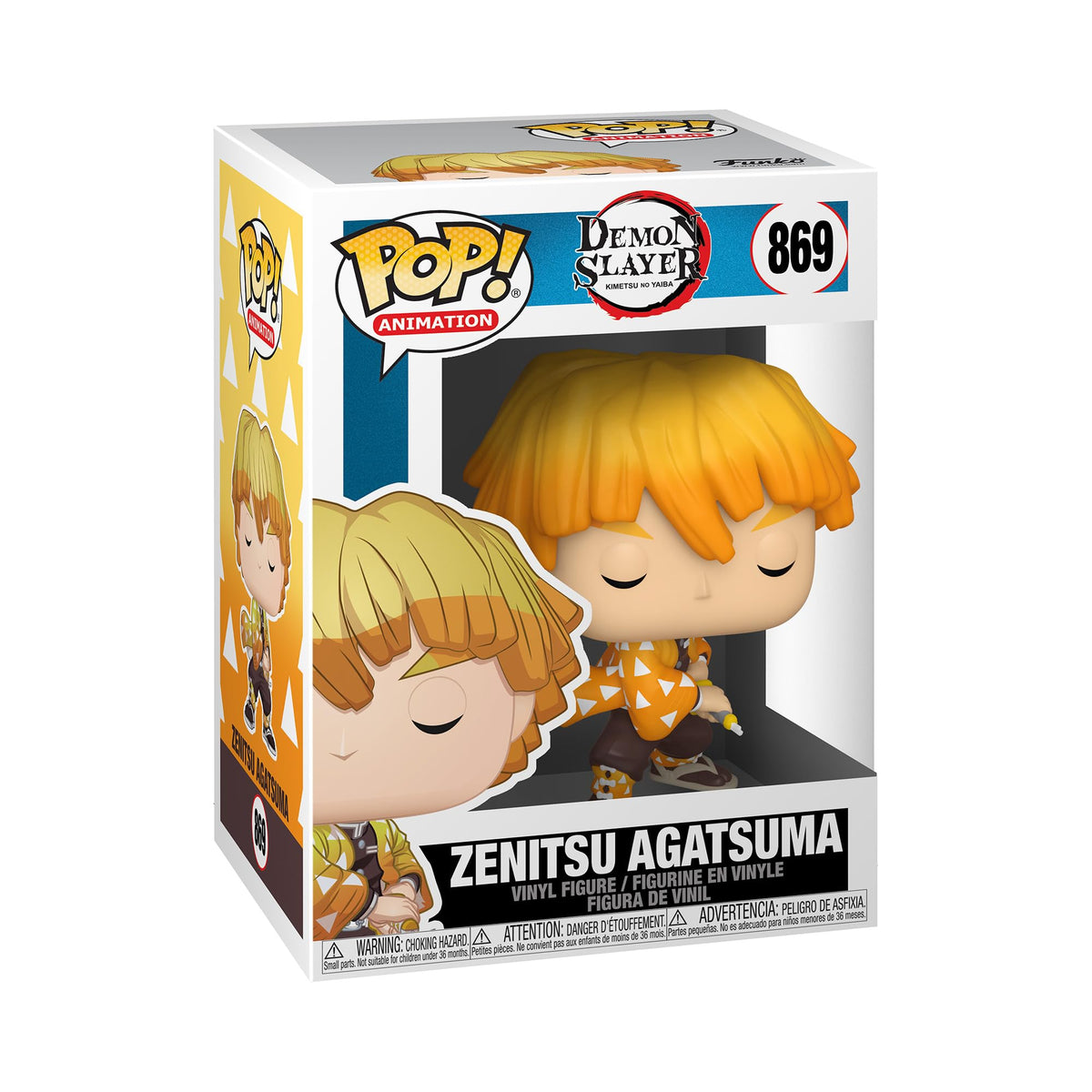 Funko Pop Animation: Demon Slayer Zenitsu Agatsuma 3.75-Inch Vinyl Figure | Collectible Gift Idea