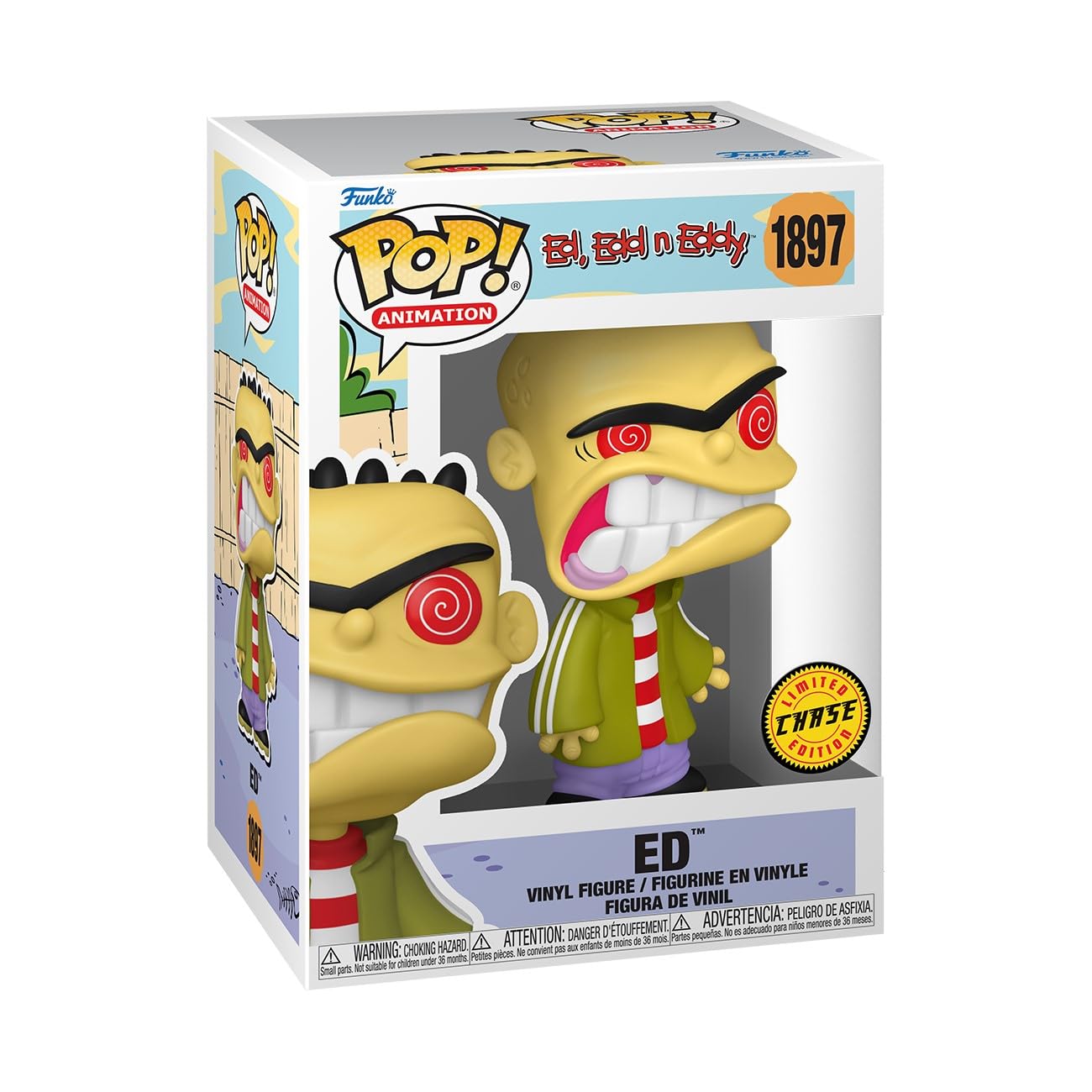 Funko Pop Animation: Ed EDD N Eddy – Ed – 1/6 Chase Odds Collectible Vinyl Figure
