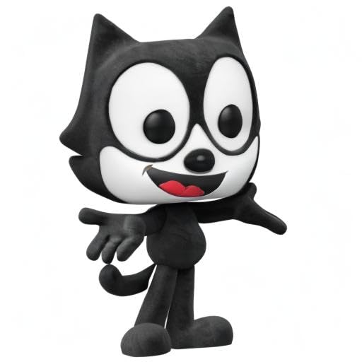 Funko POP! Animation Flocked Felix the Cat Gemini Exclusive Vinyl Figure – 3.75-Inch Collectible