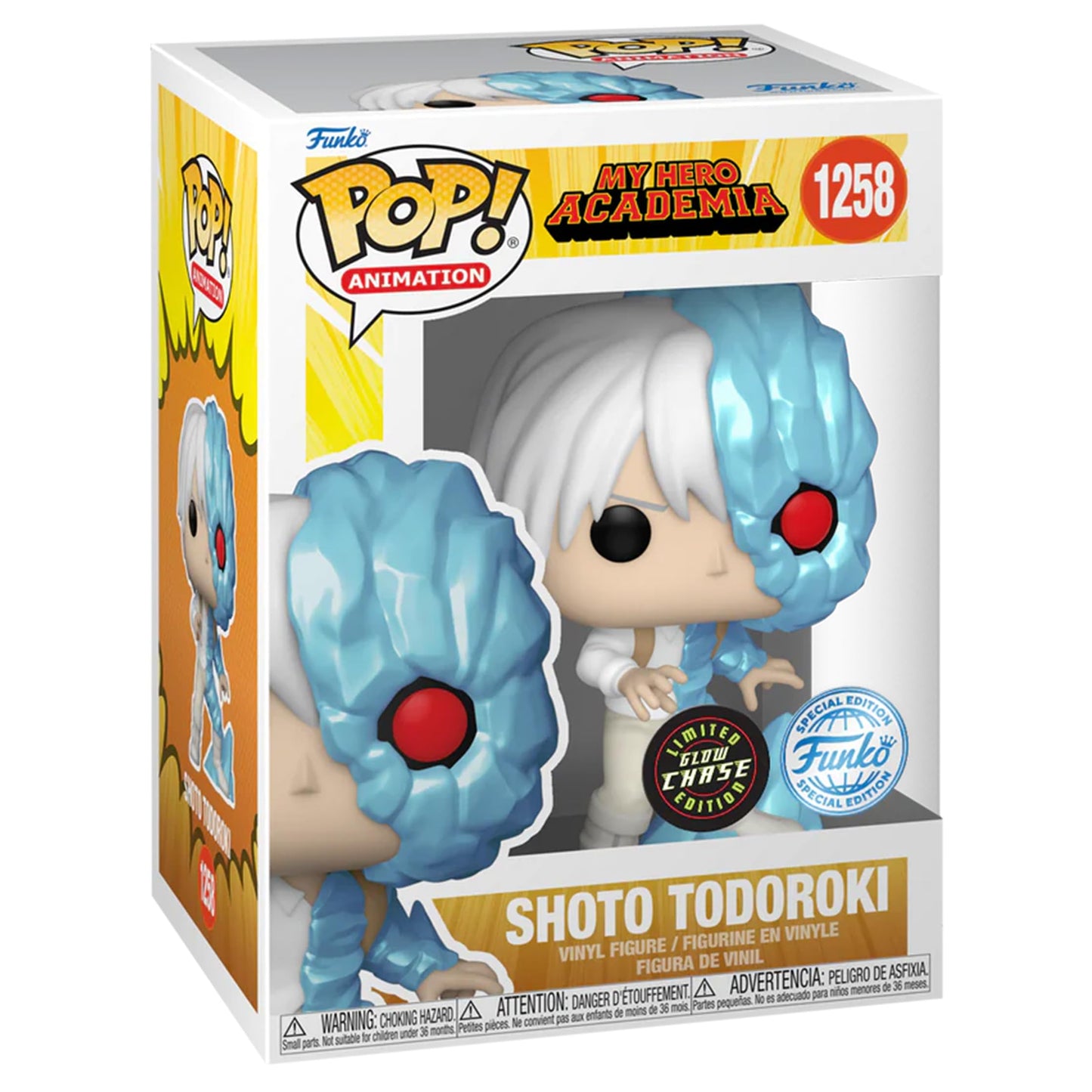 Funko Pop! Animation Ice Todoroki Special Edition Multicolor Figure #1258 (Chase) – 3.5-Inch Collectible