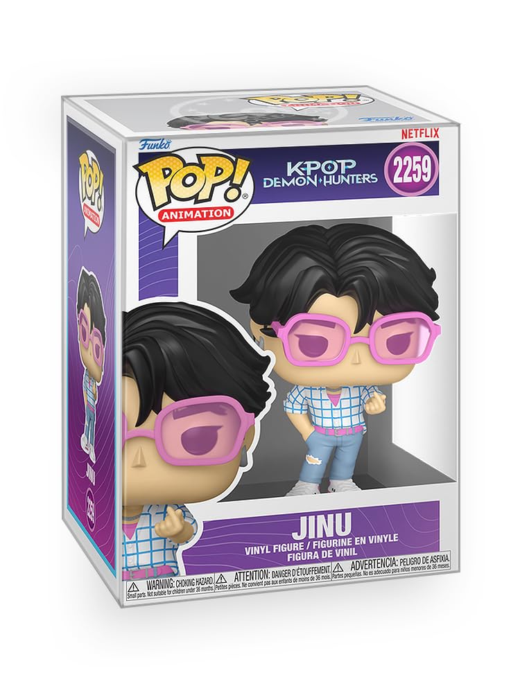 Funko Pop! Animation: Kpop Demon Hunters – Jinu Saja Boys Vinyl Figure with Box Protector