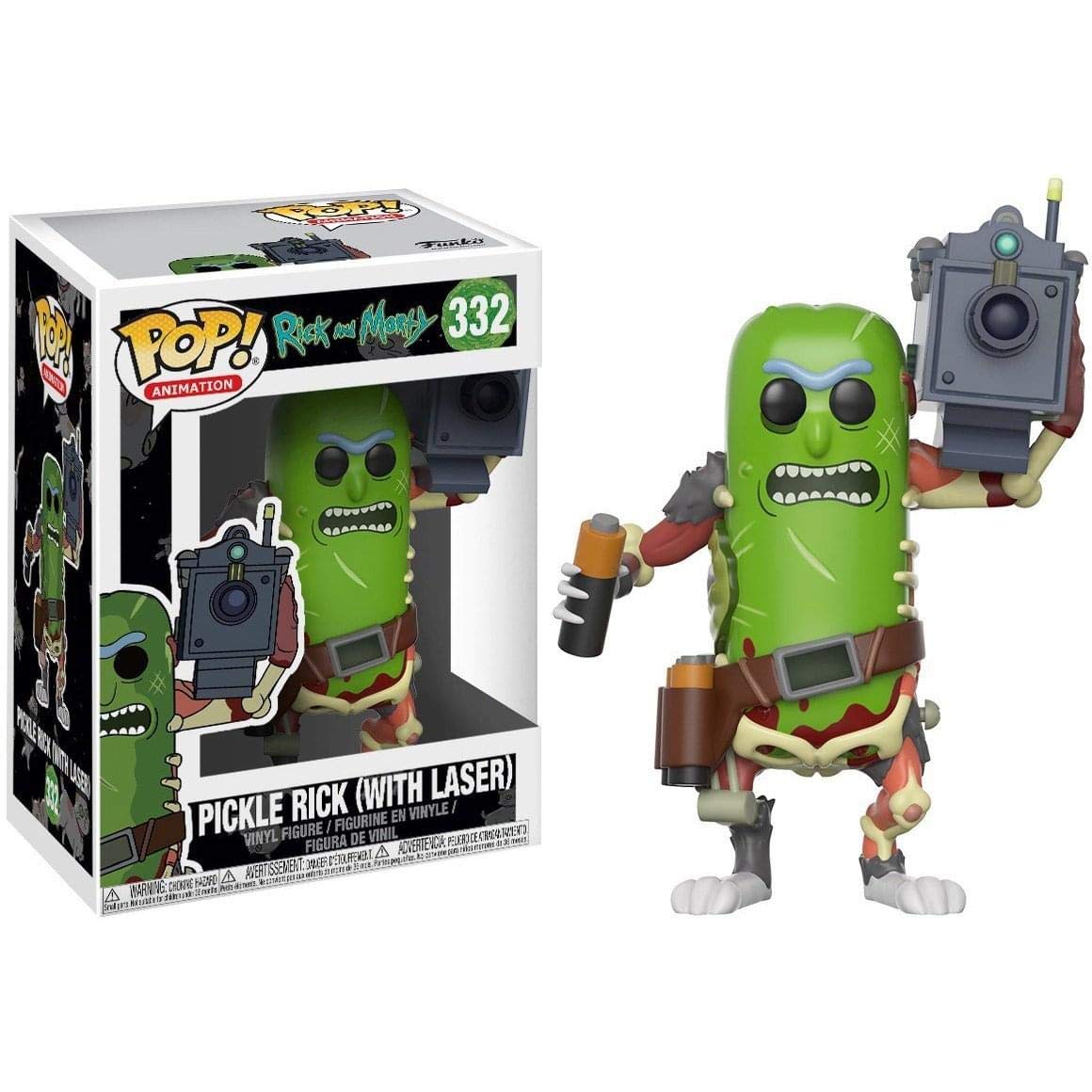 Funko Pop! Animation: Rick & Morty Pickle Rick with Laser – 3.75-Inch Vinyl Figure