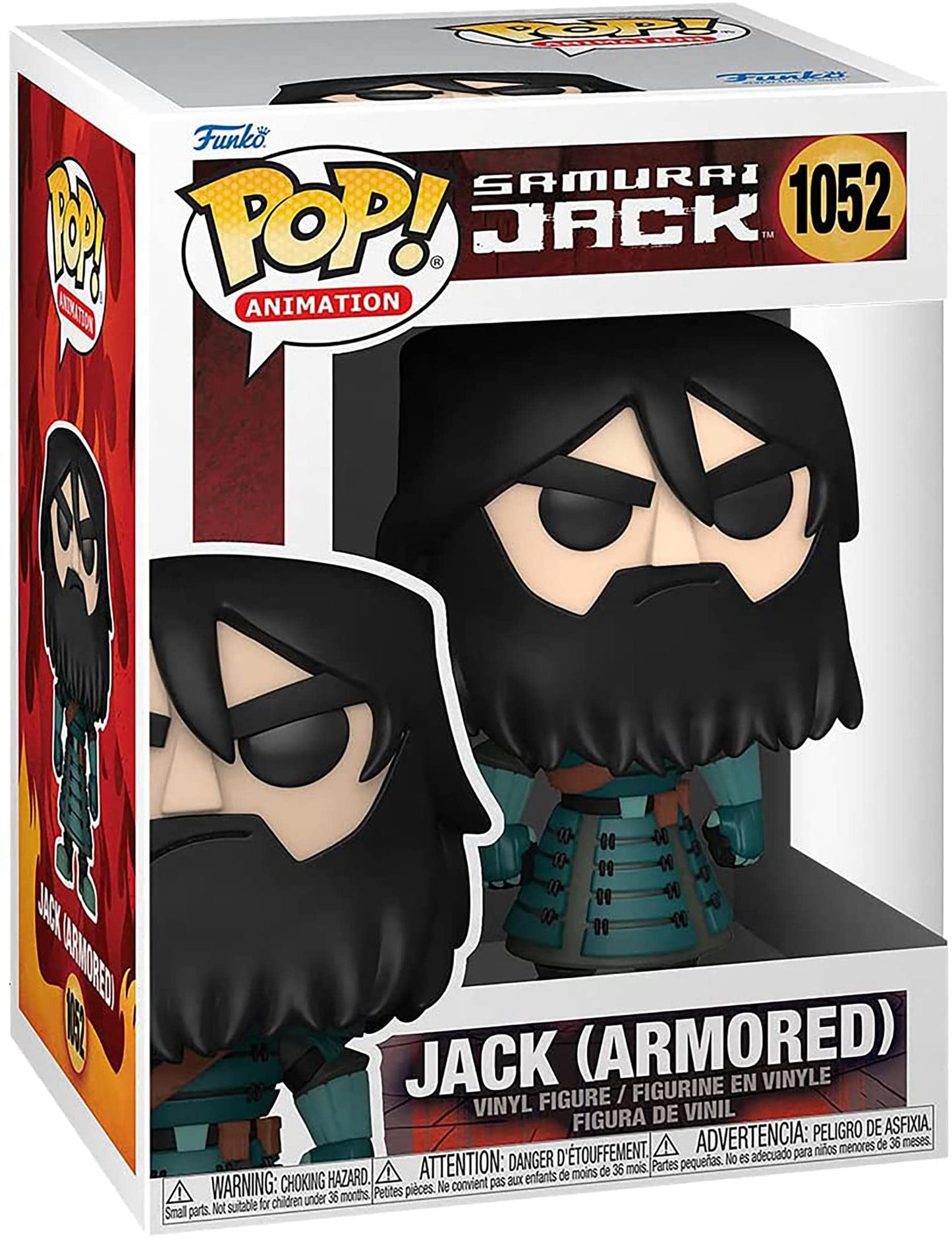 Funko Pop! Animation: Samurai Jack Armored Jack with Chase (Styles May Vary) - 4.25-Inch Vinyl Figure