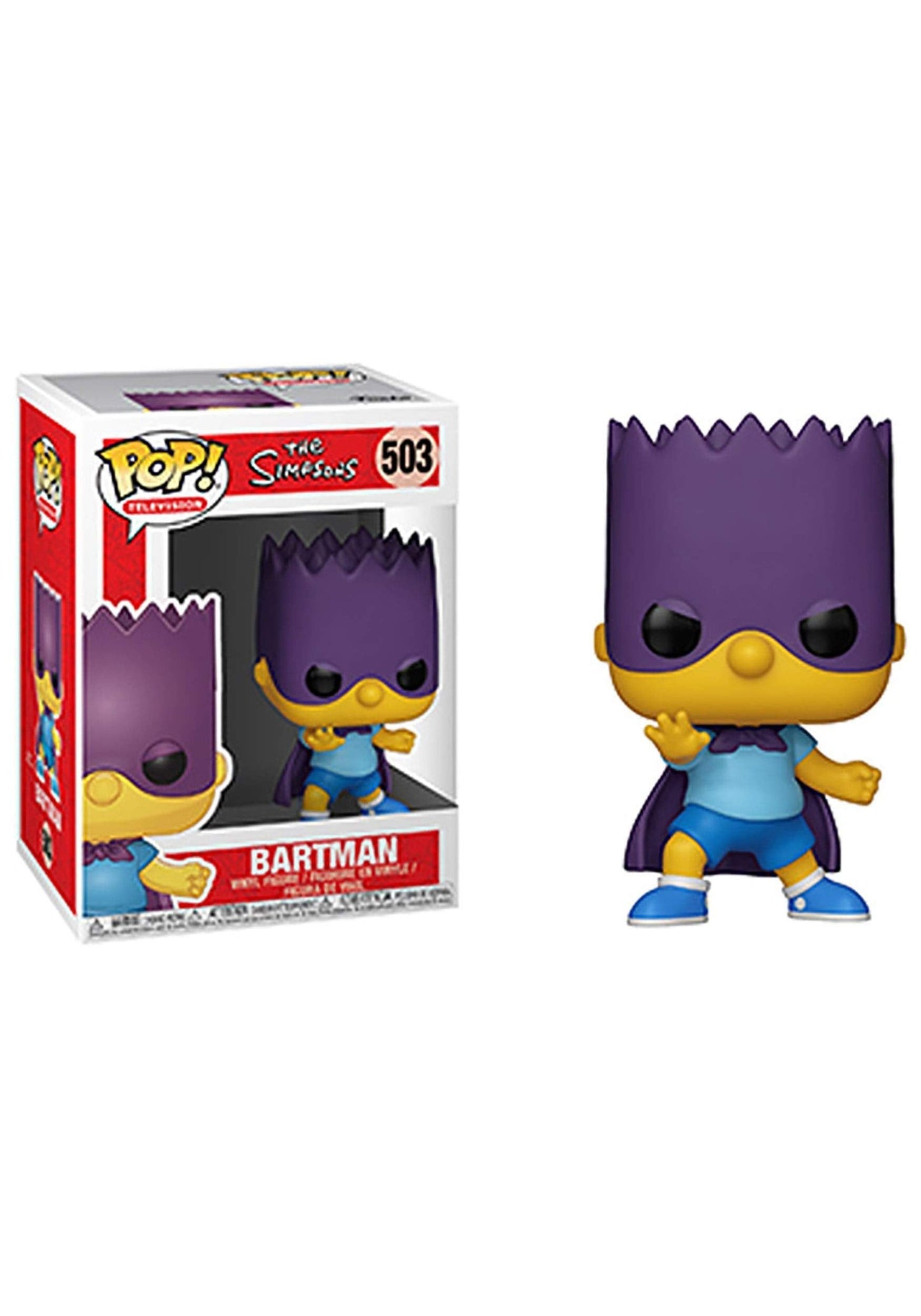 Funko POP! Animation: Simpsons Bart-Bartman – Collectible 3.75-Inch Vinyl Figure
