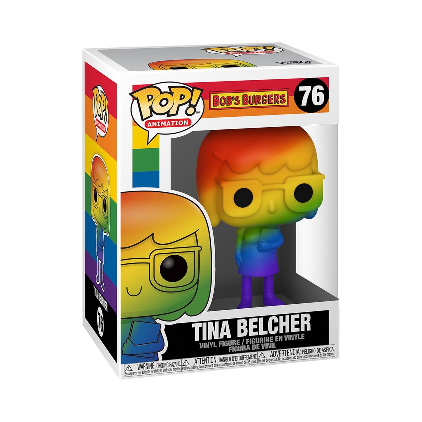 Funko POP Animation Tina Belcher Rainbow – 3.75-Inch Pride Vinyl Figure