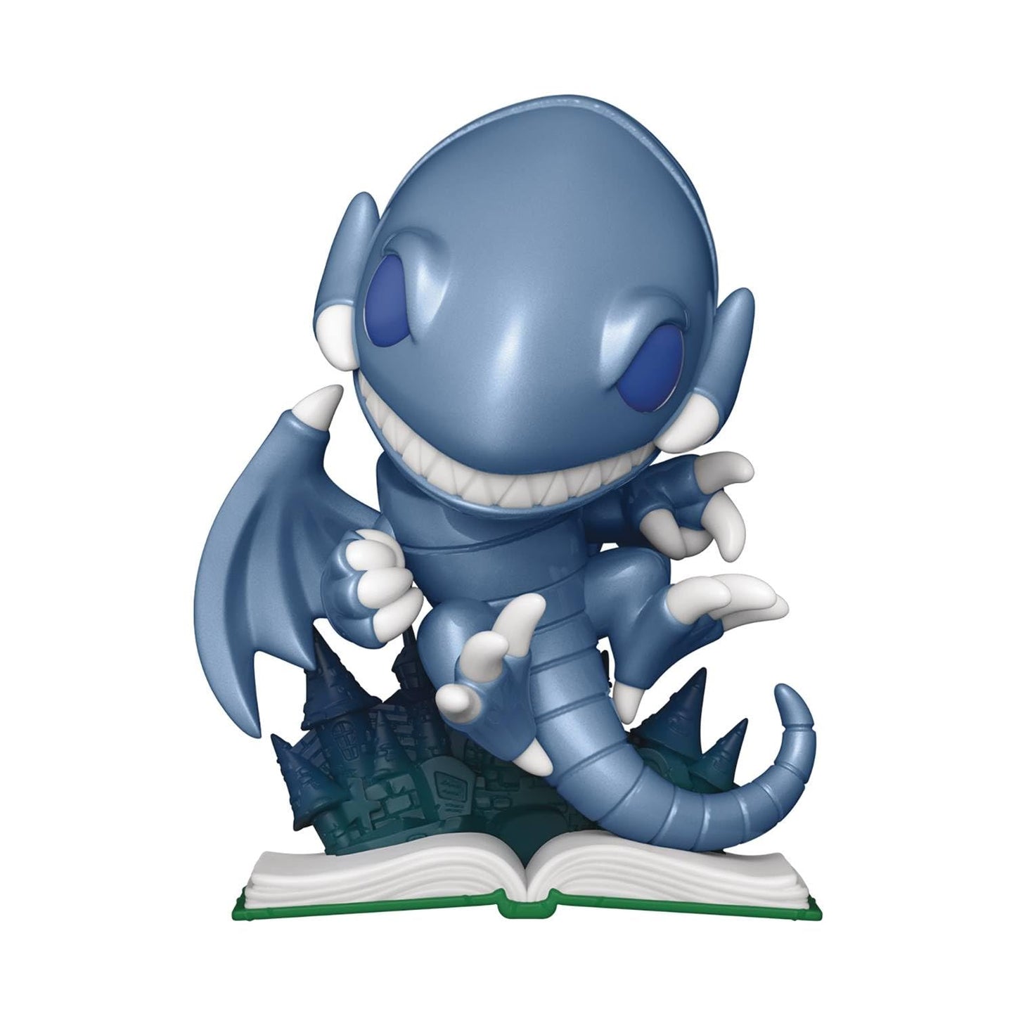 Funko POP Animation: Yu-Gi-Oh Blue-Eyes Toon Dragon Metallic – 4.25in Figure, Multicolor