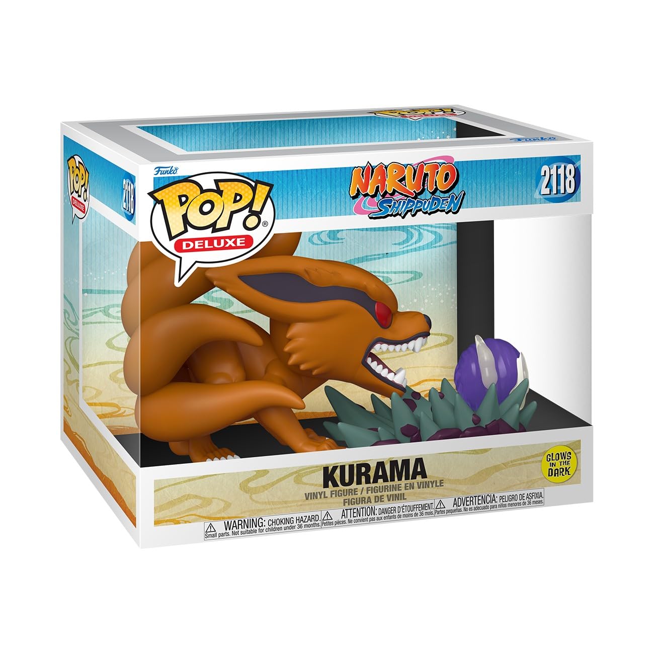 Funko Pop! Deluxe Kurama – Glow-in-the-Dark Naruto Shippuden Vinyl Figure