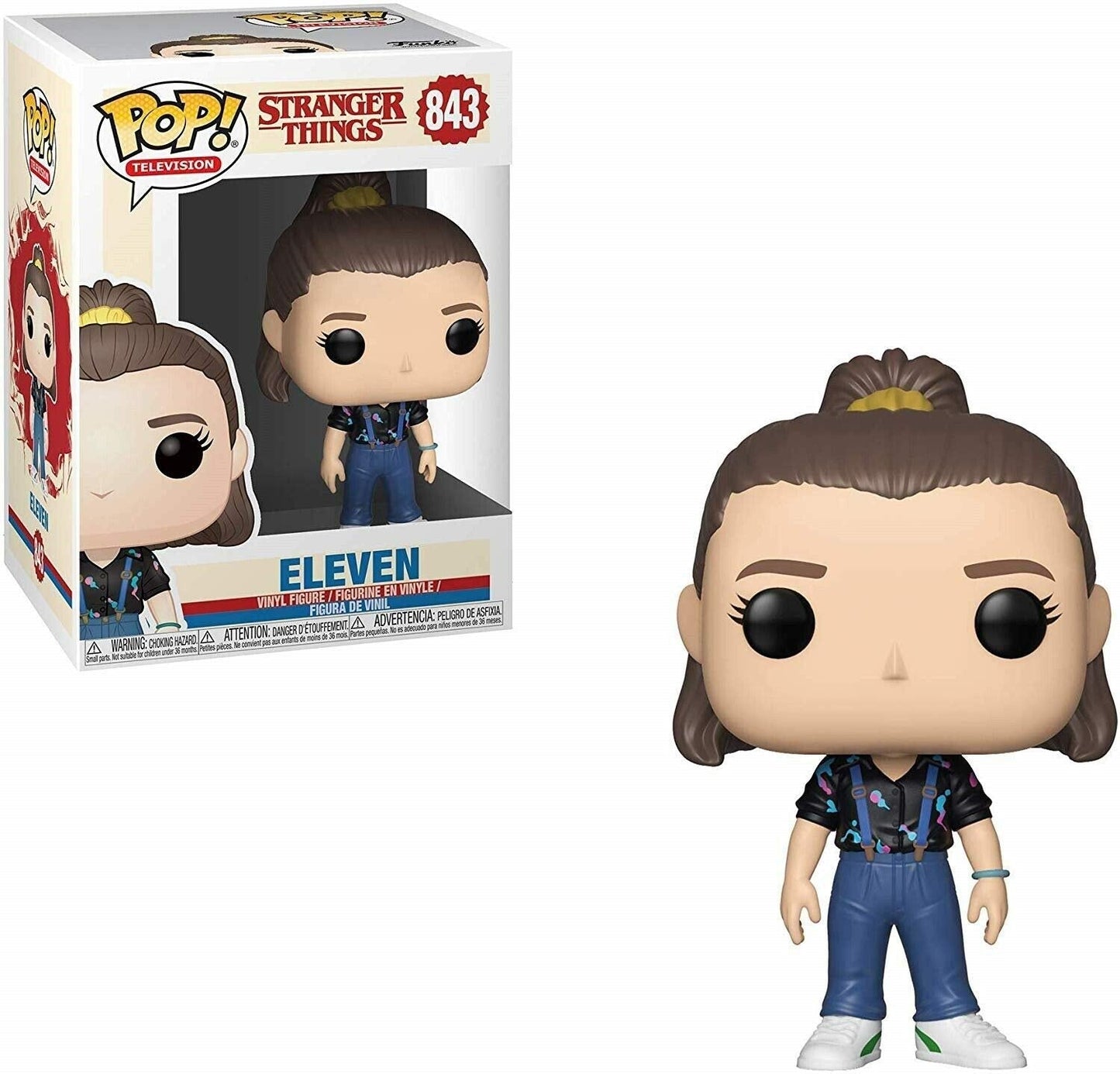 Funko POP Stranger Things Eleven with Suspenders – 3.75 inch Vinyl Figure with Box Protector