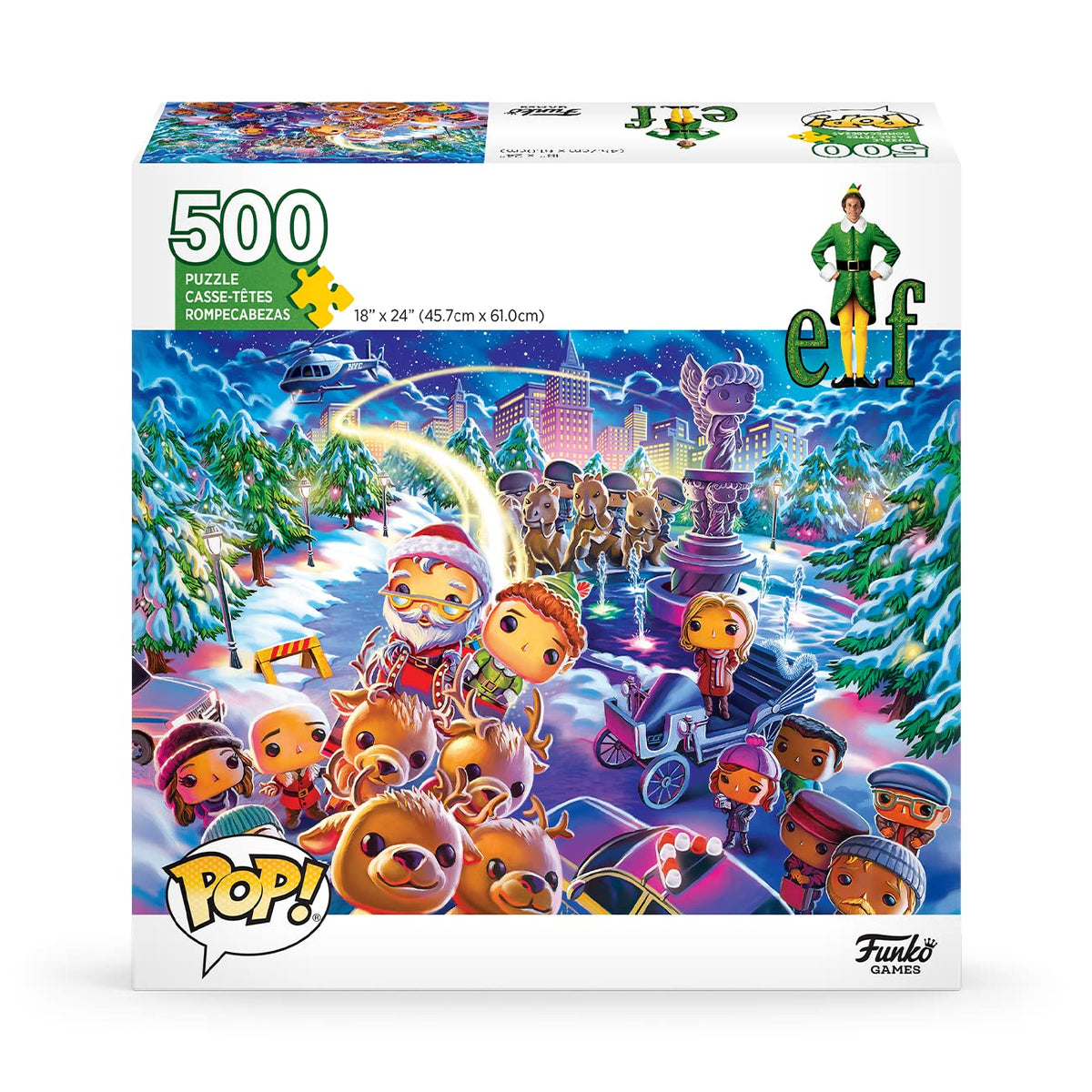 Funko Pop! Puzzle - Elf | 500-Piece Family Puzzle with Vibrant Pop! Artwork