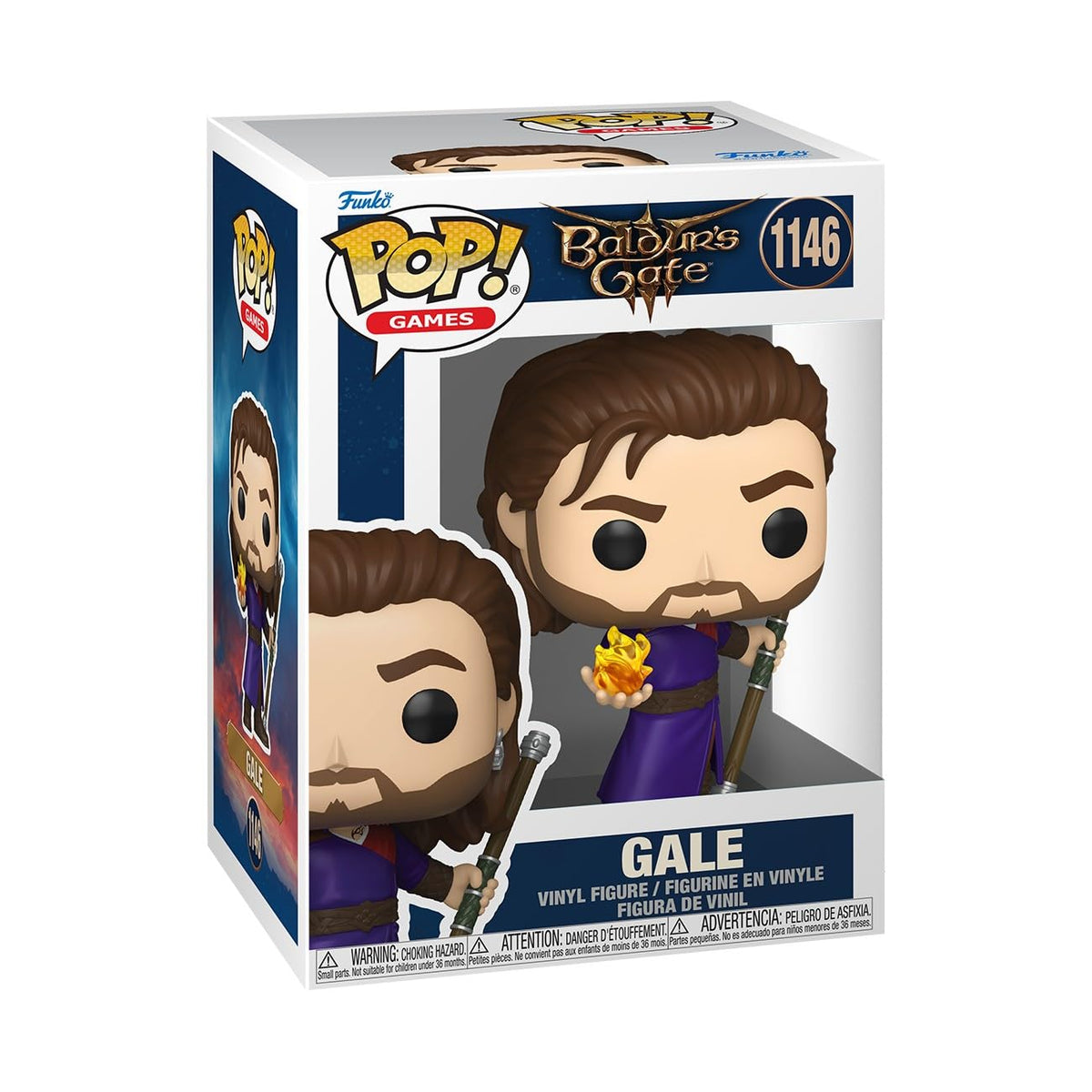 Funko Pop! Games: Baldur's Gate 3 Gale – 1/6 Odds for Rare Glow Chase – Collectible Vinyl Figure