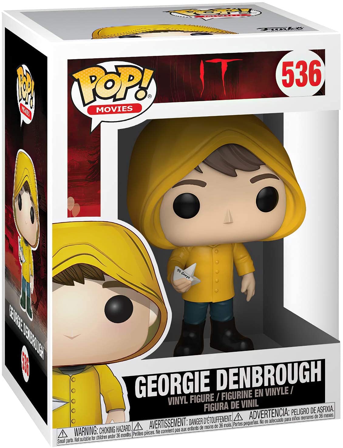Funko POP Georgie Denbrough with Boat - It 3.75in Figure + Box Protector