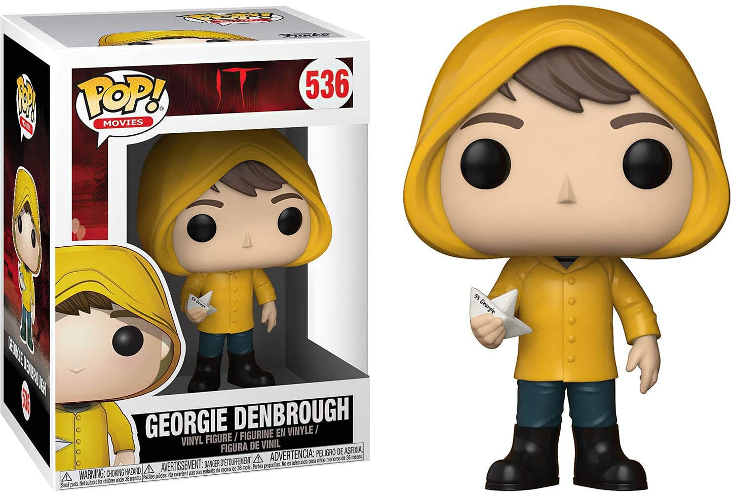 Funko POP Georgie Denbrough with Boat - It 3.75in Figure + Box Protector