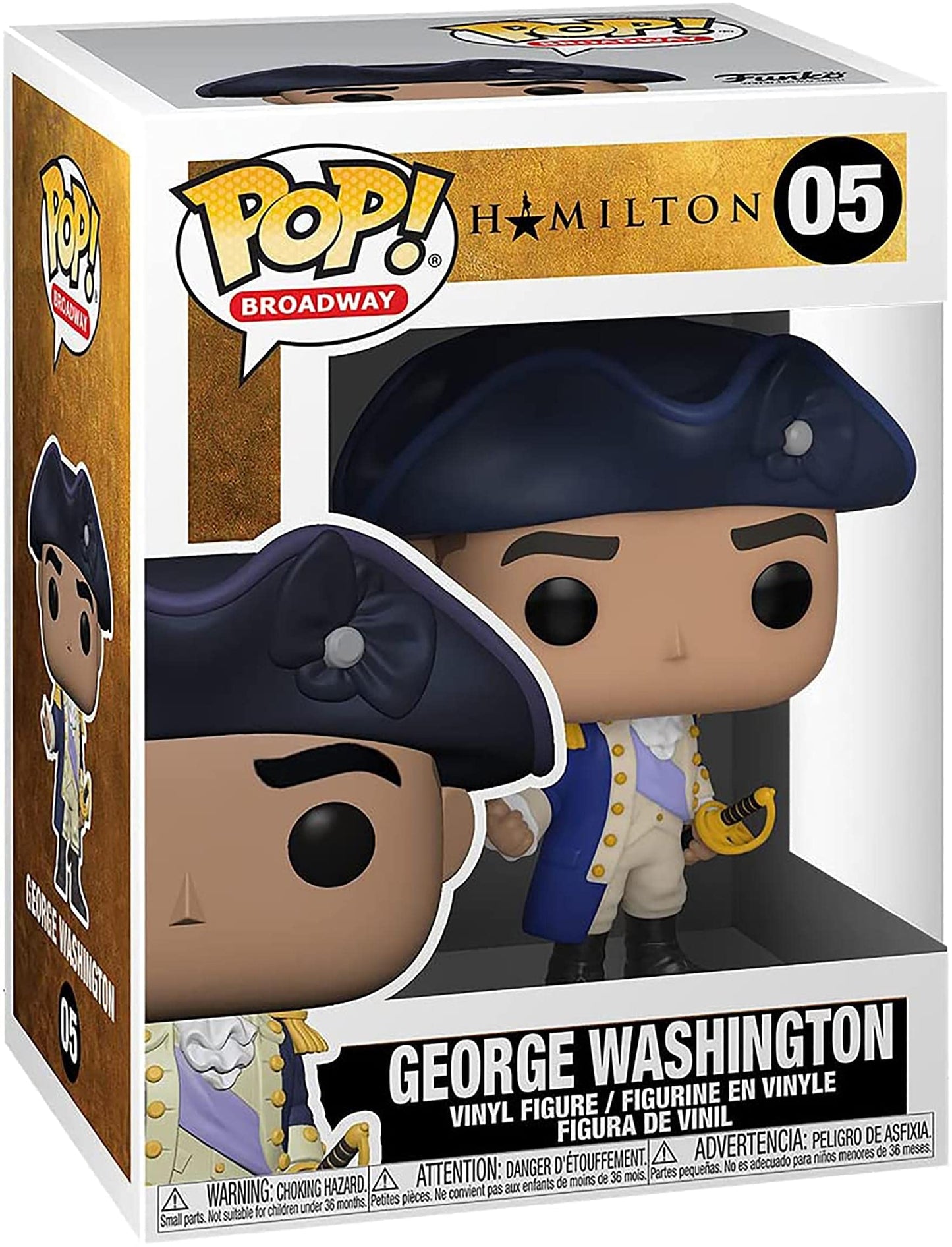 Funko POP Movies: Hamilton - George Washington, 3.75 inches, Multicolor, 57576