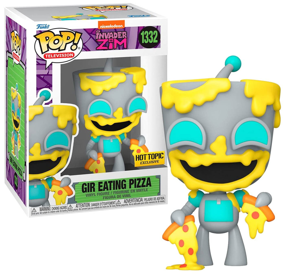 Funko Pop! Invader Zim: Gir Eating Pizza Special Edition Vinyl Figure