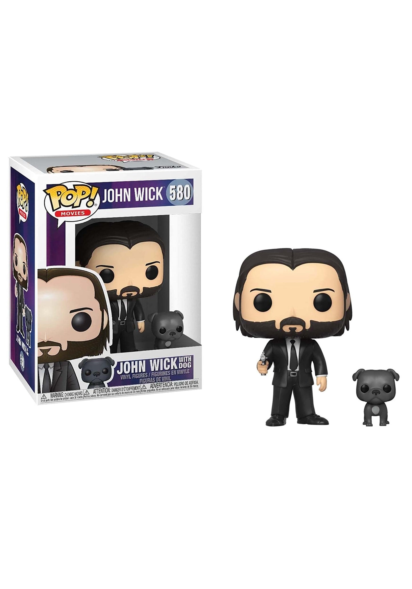 Funko Pop! Movies: John Wick - John in Black Suit with Dog Buddy