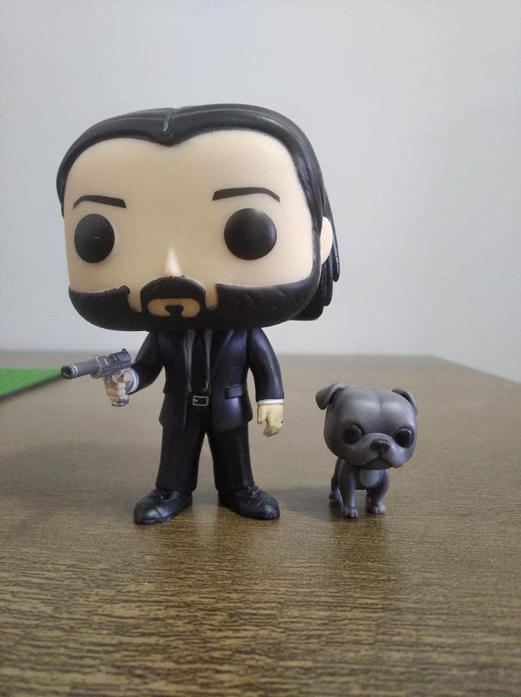 Funko Pop! Movies: John Wick - John in Black Suit with Dog Buddy