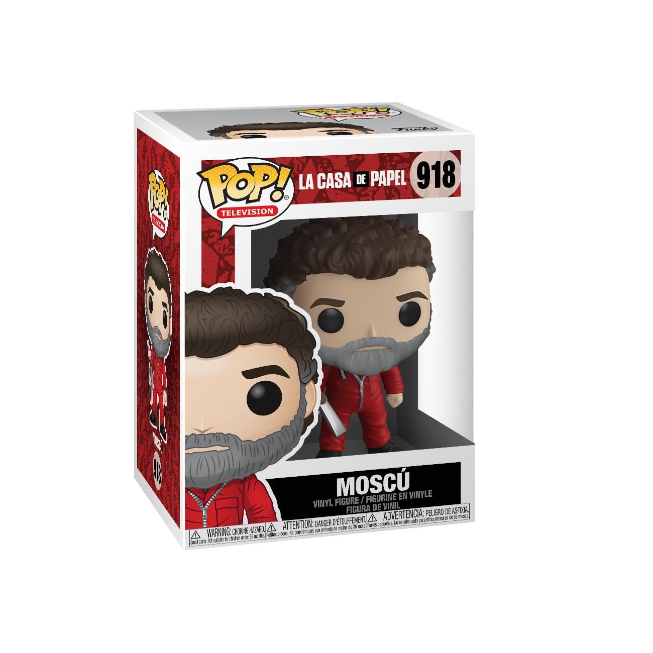 Funko Pop! TV La Casa De Papel Moscu Figure | Window Box Display