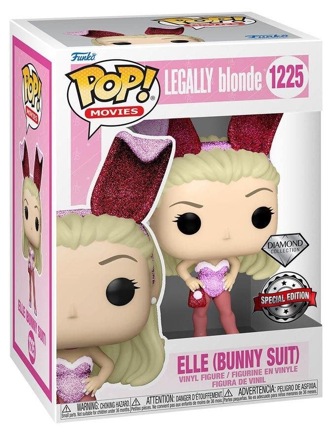 Funko POP! Movies: Legally Blonde Elle Woods Bunny Diamond Glitter – Exclusive #1225