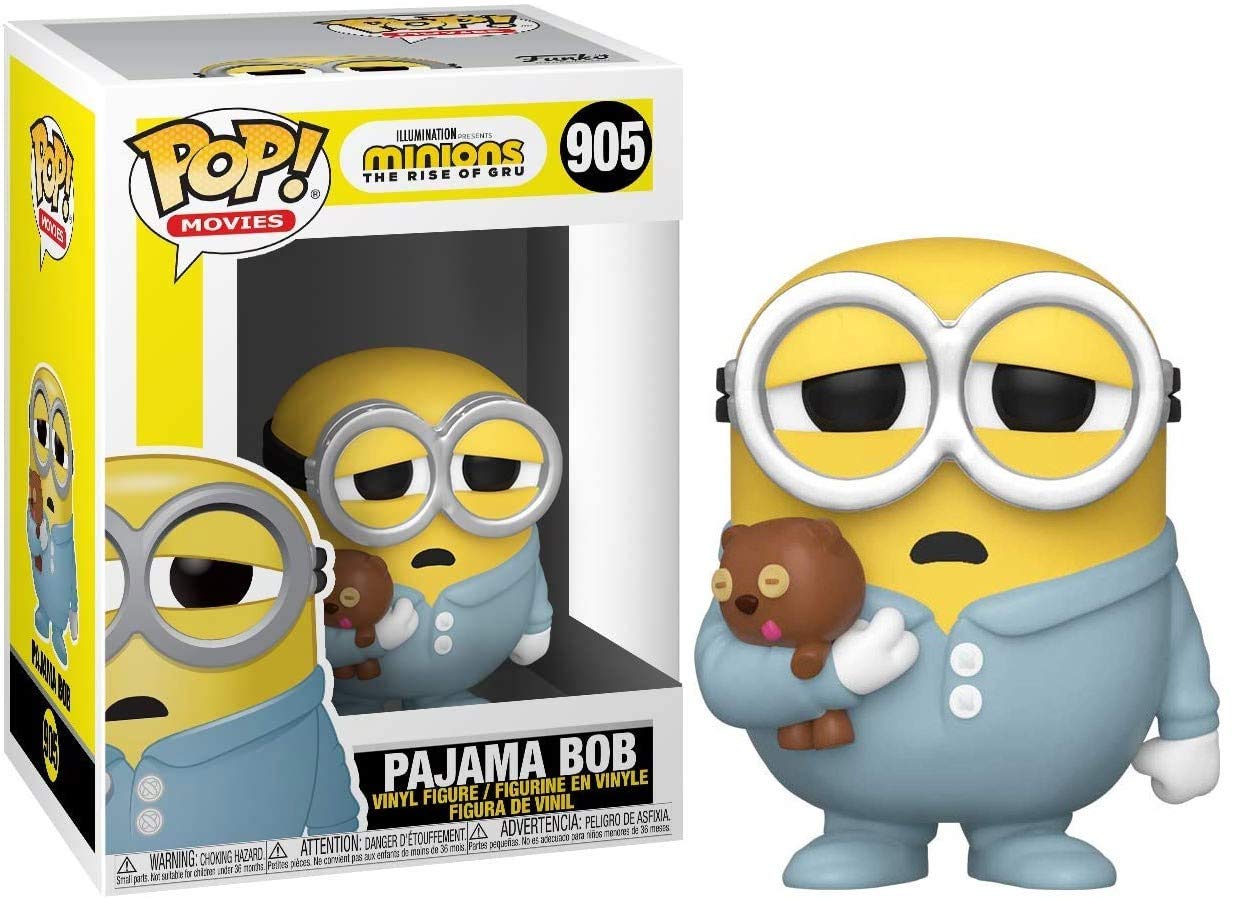 Funko Pop! Movies: Minions Rise of Gru Pajama Bob Figure – 3.75-Inch Vinyl (Model 47805)