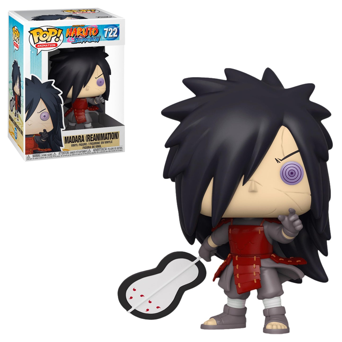 Funko Pop! Animation: Naruto Shippuden Madara Uchiha – Reanimation Red Armor Exclusive Vinyl Figure #722