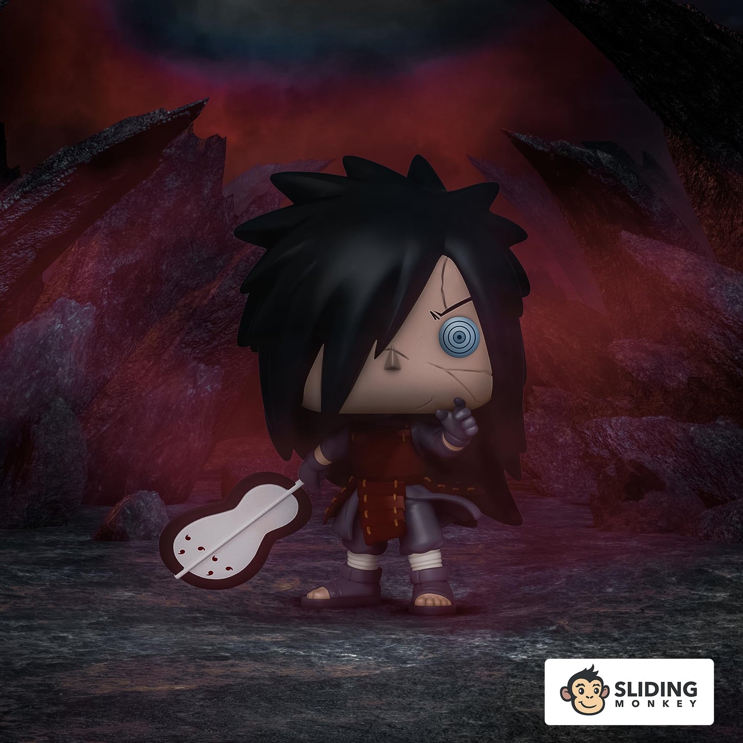 Funko Pop! Animation: Naruto Shippuden Madara Uchiha – Reanimation Red Armor Exclusive Vinyl Figure #722