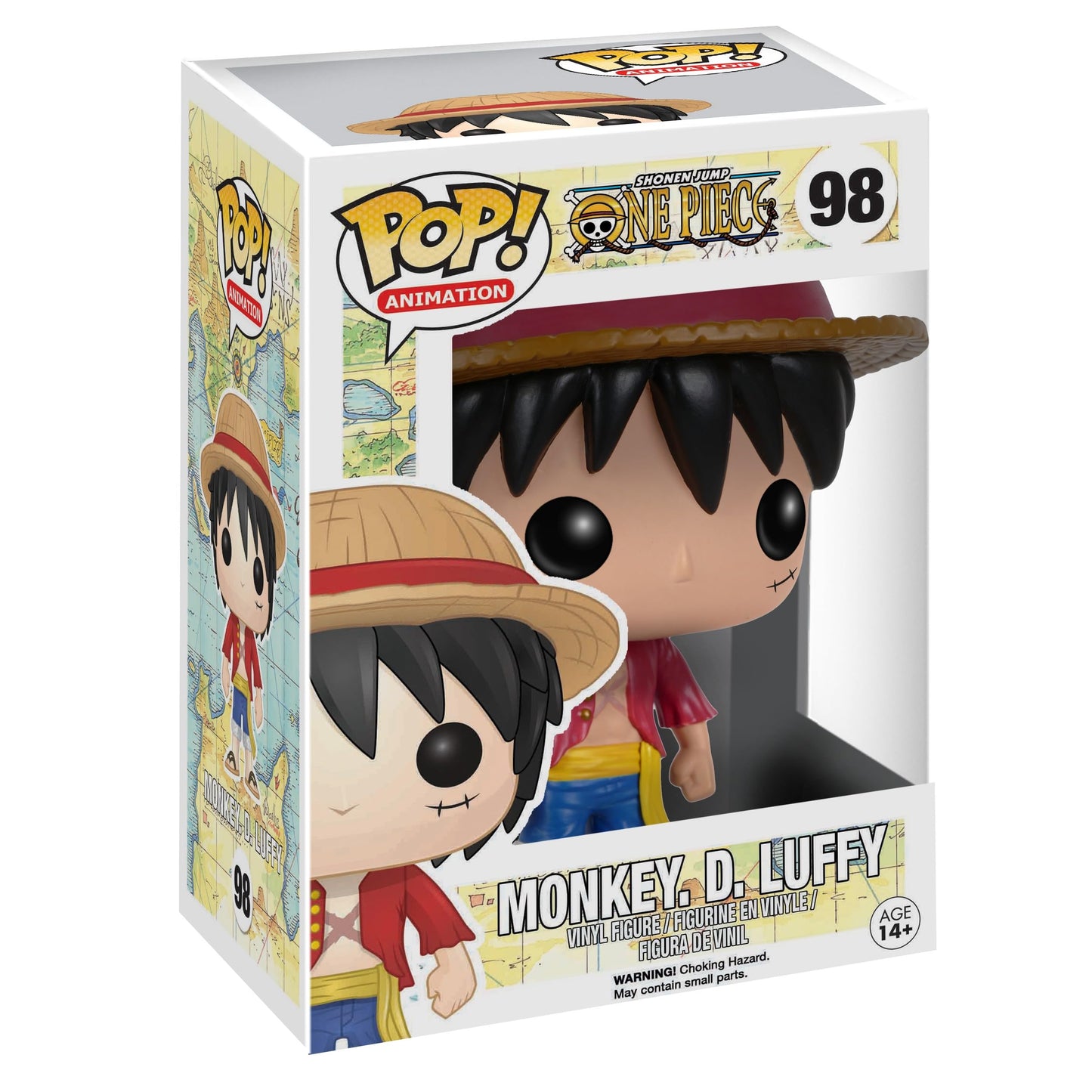 Funko POP Anime: One Piece Luffy Action Figure – 3.75-Inch Vinyl – Multicolor