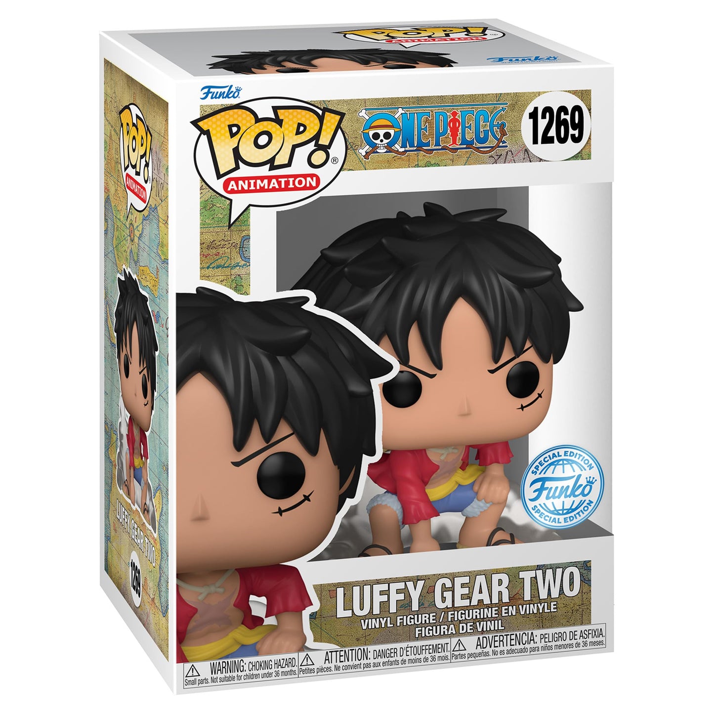 Funko POP! One Piece Luffy Gear Two Special Edition Vinyl Figure #1269 – Multicolor Exclusive | Common No Chase