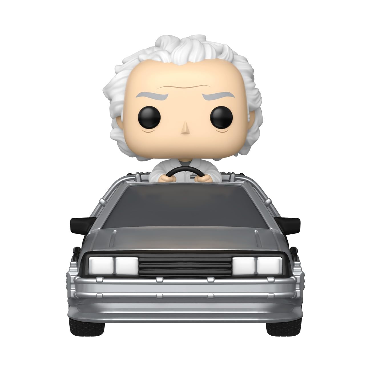 Funko Pop! Rides Deluxe: Doc with Time Machine – Back to The Future Collectible Vinyl