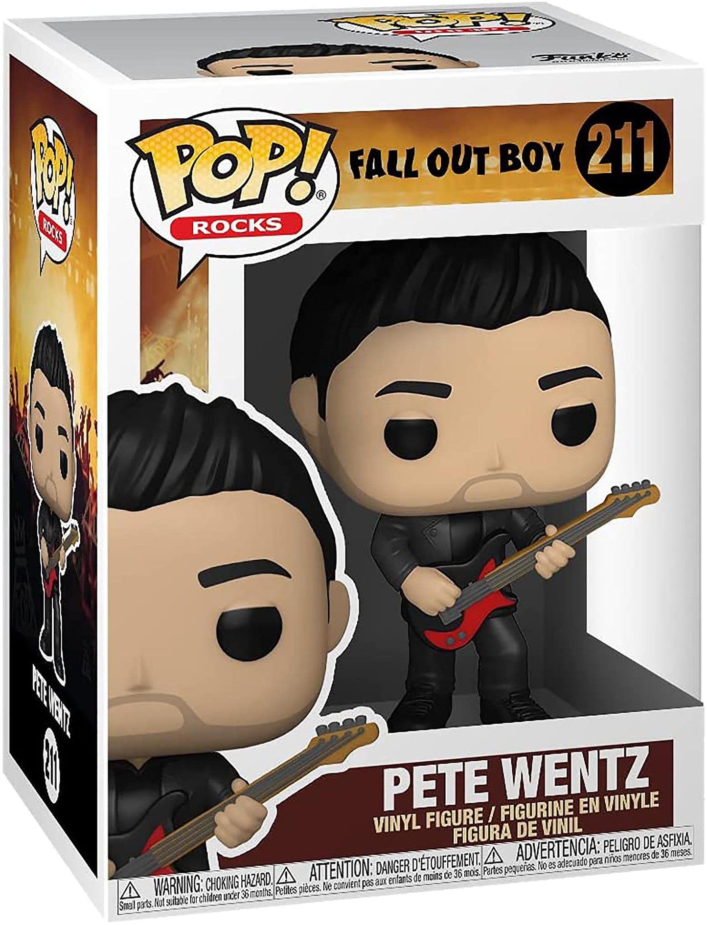 Funko POP Rocks: Fall Out Boy Pete Wentz Figure – Multicolor, 3.75in