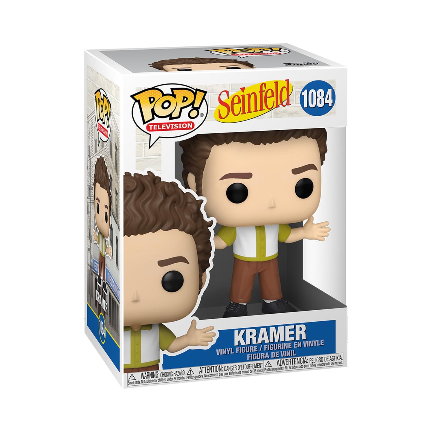 Funko POP! TV: Seinfeld - Kramer, 3.75-Inch Multicolor Figure | Collectible Vinyl