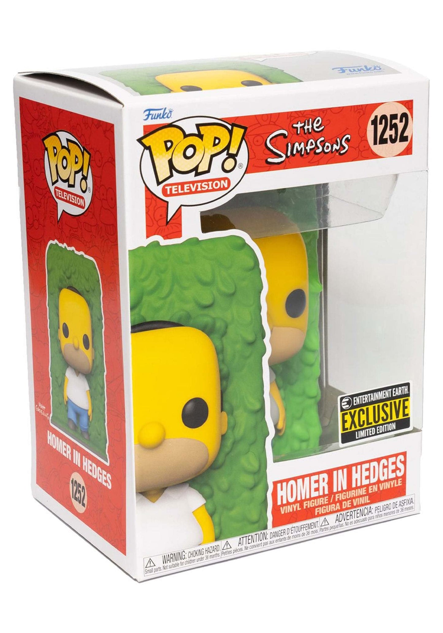Funko Pop! The Simpsons Homer in Hedges Special Edition – Collectible Figure