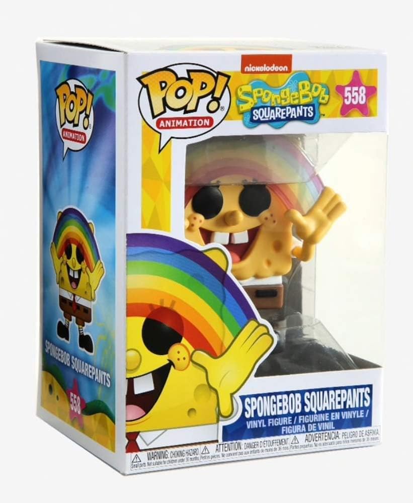 Funko Pop! Animation: Spongebob Rainbow – Collectible 3.75-Inch SpongeBob Figure | Funko