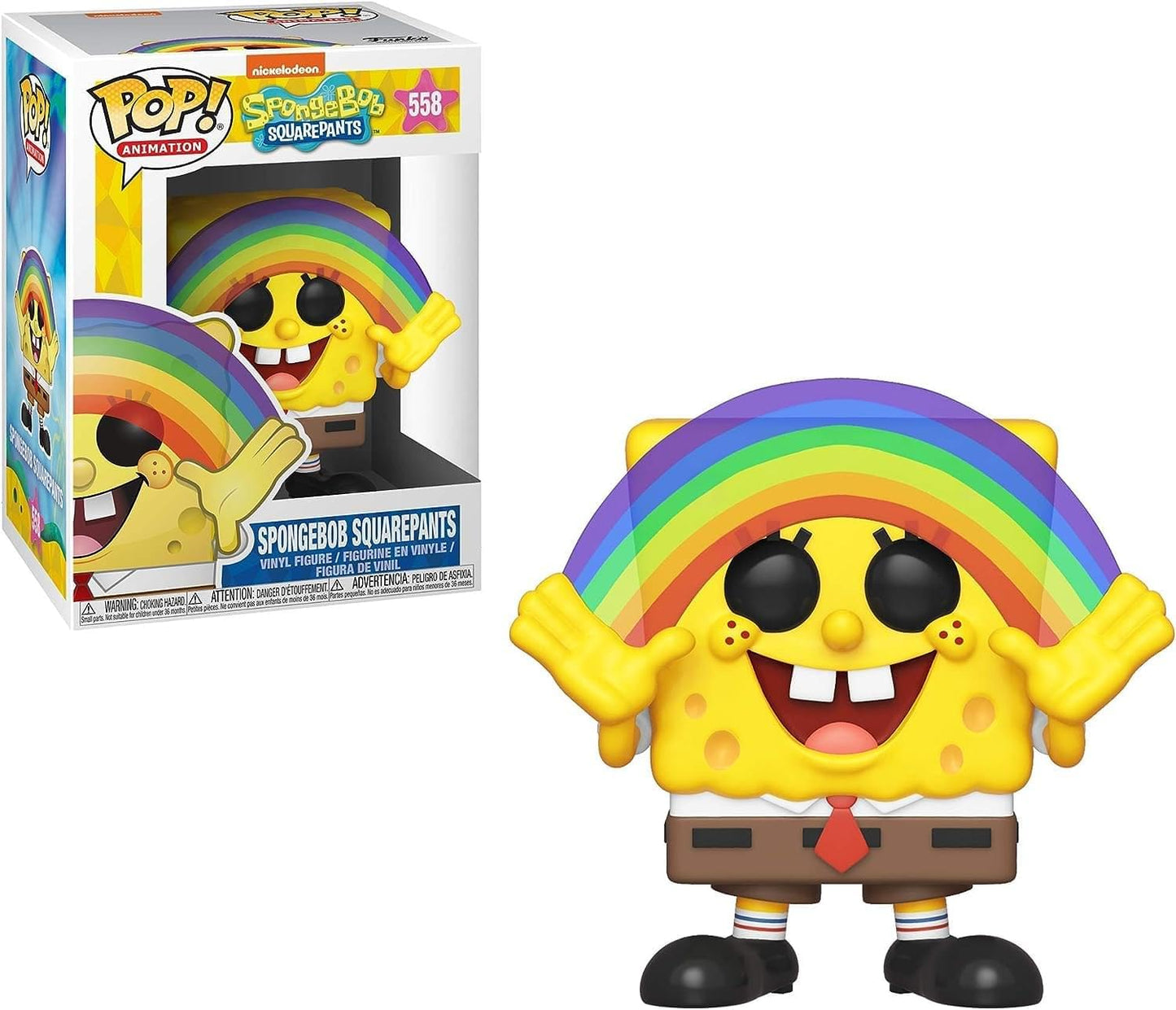 Funko Pop! Animation: Spongebob Rainbow – Collectible 3.75-Inch SpongeBob Figure | Funko
