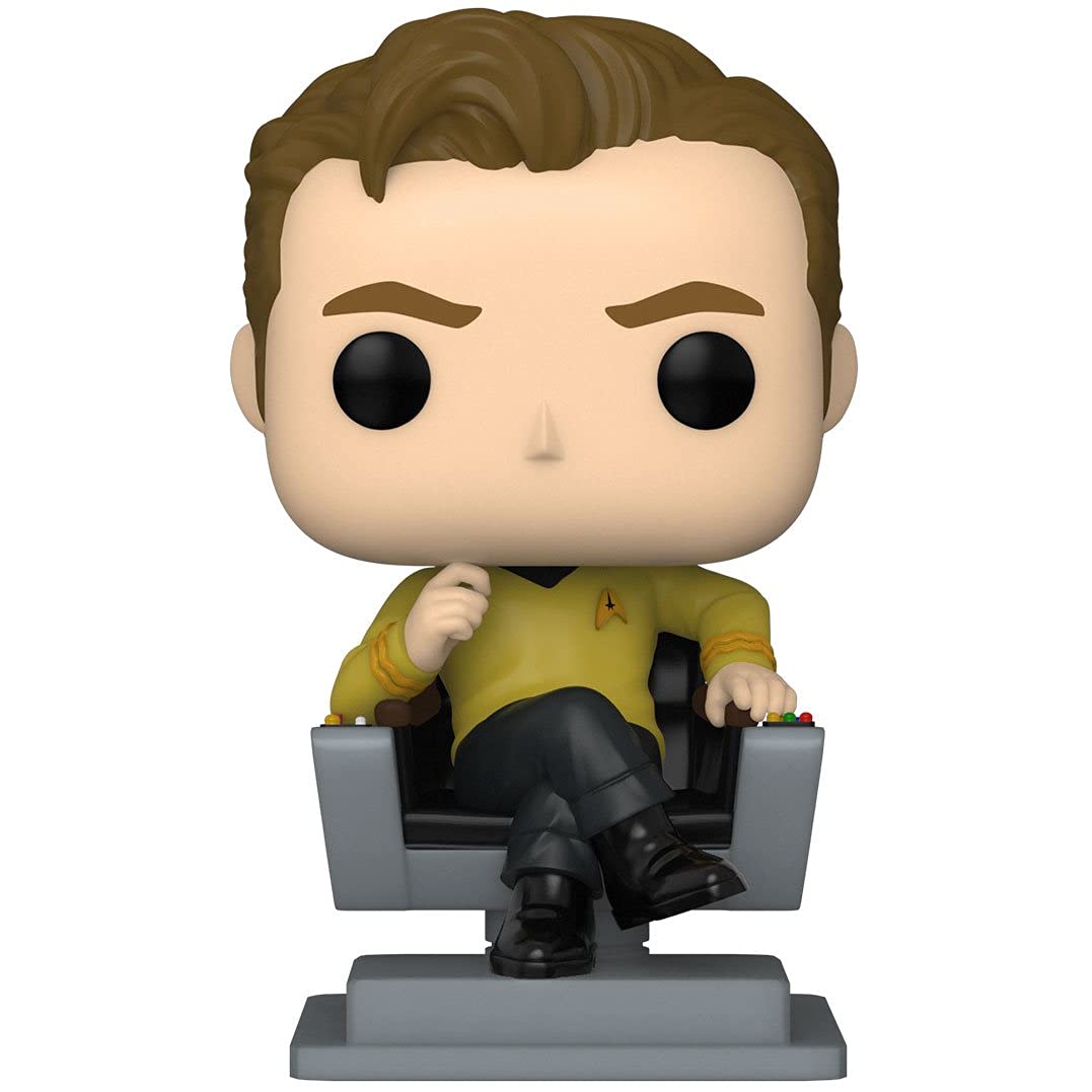 Funko POP Star Trek Captain Kirk in Command Chair – Original Series Vinyl Figure with Box Protector