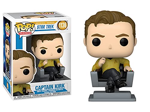 Funko POP Star Trek Captain Kirk in Command Chair – Original Series Vinyl Figure with Box Protector