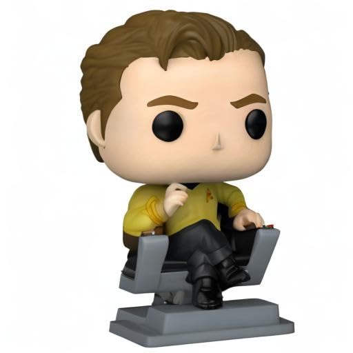 Funko POP Star Trek Captain Kirk in Command Chair – Original Series Vinyl Figure with Box Protector