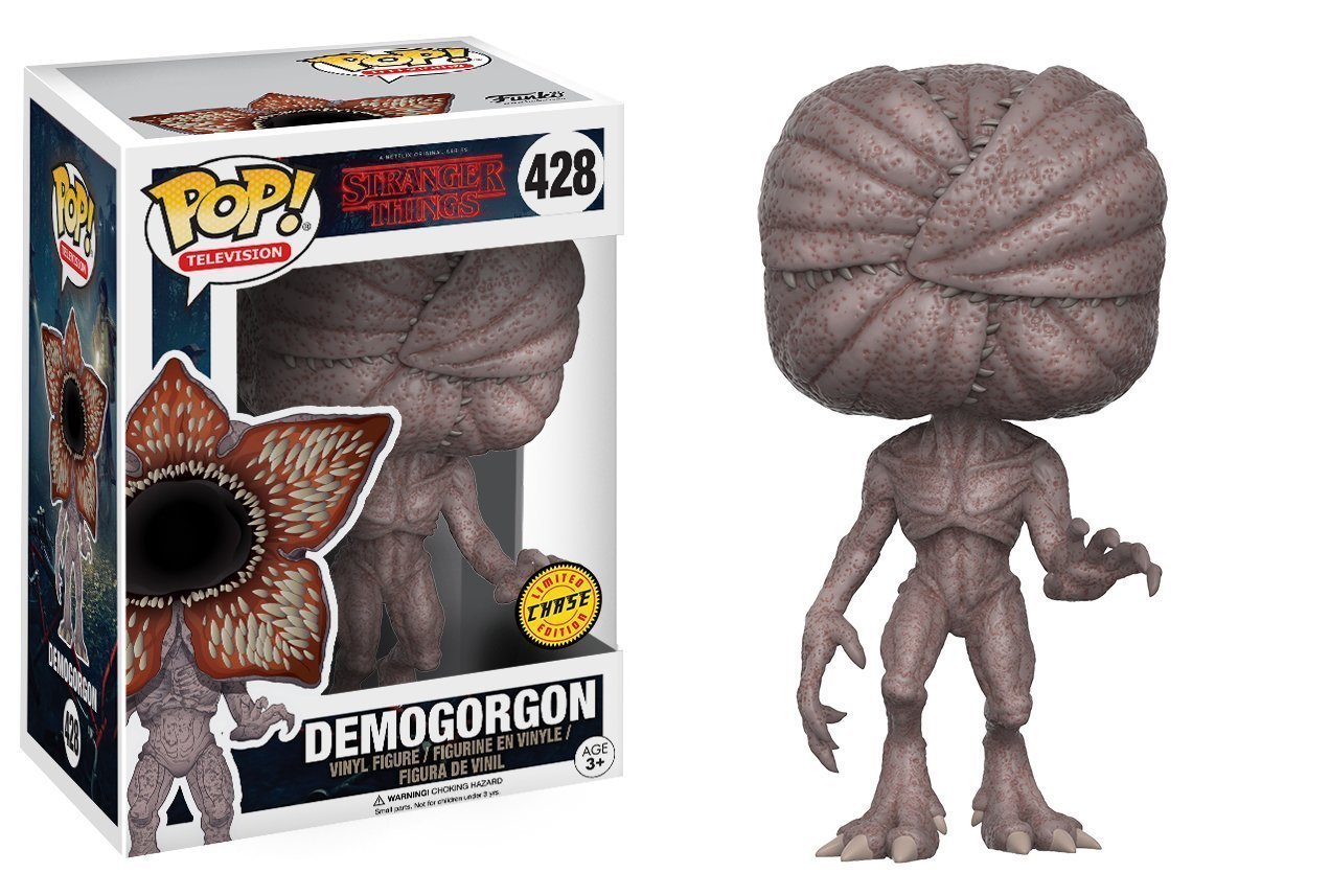 Funko POP Stranger Things Demogorgon Chase – 3.75-Inch Vinyl Figure + Box Protector Bundle