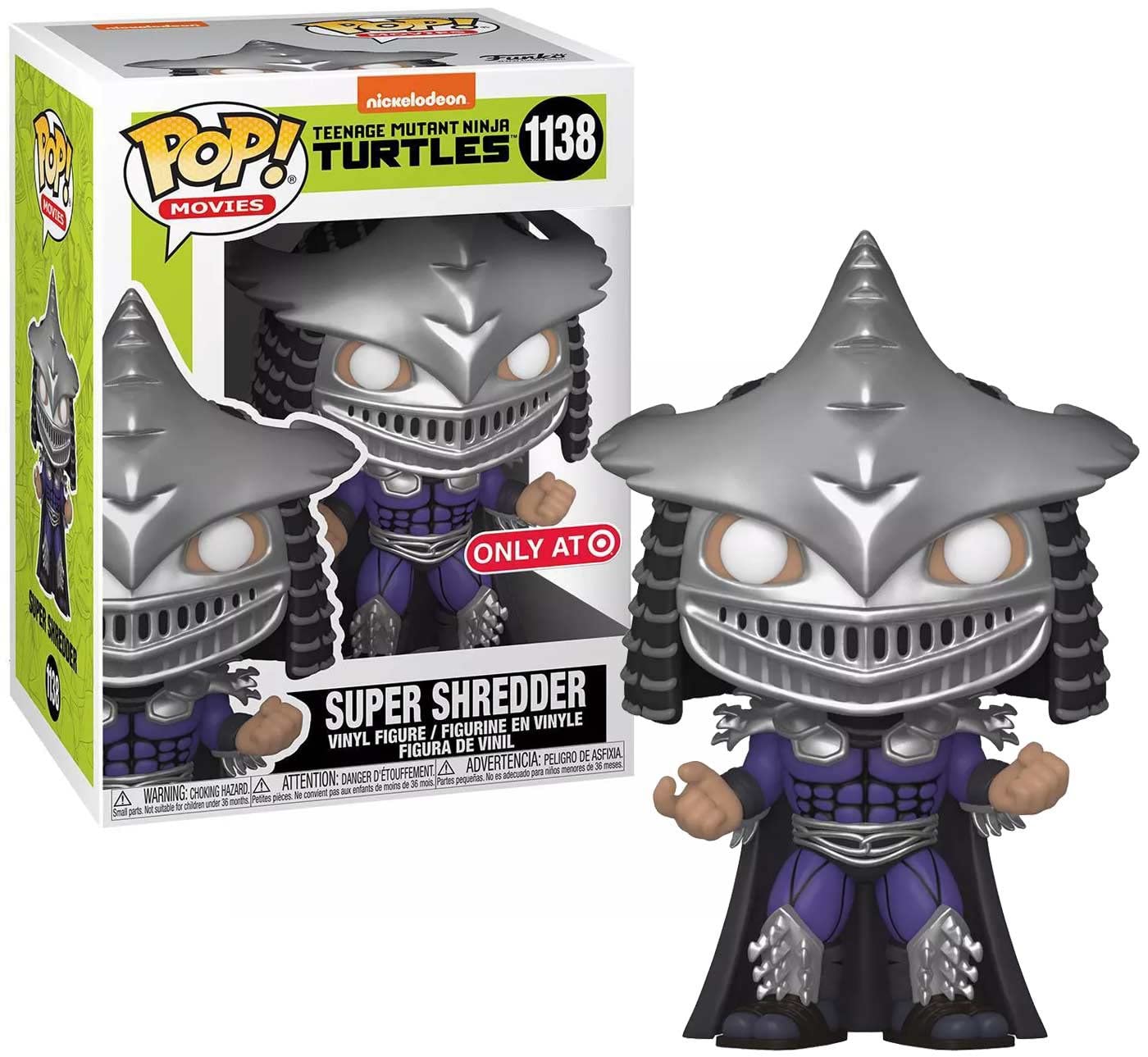 Funko POP! Super Shredder 1138 Exclusive – Metallic TMNT Collectible Figure | Funko