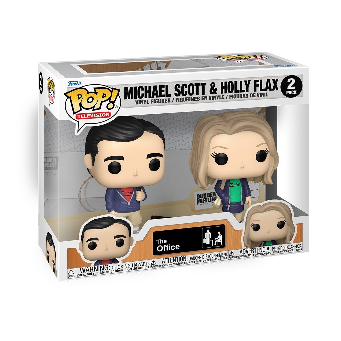 Funko Pop! The Office: Michael Scott & Holly Flax 2-Pack – Collectible Vinyl Figures