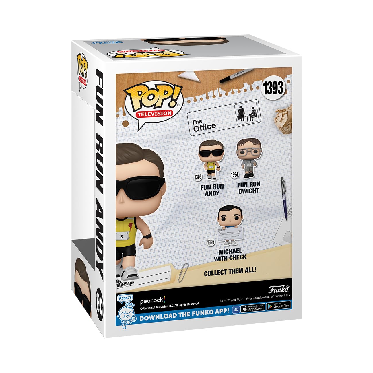Funko POP! TV: The Office Andy Bernard Fun Run Vinyl Figure | Official Merchandise & Collectible Gift
