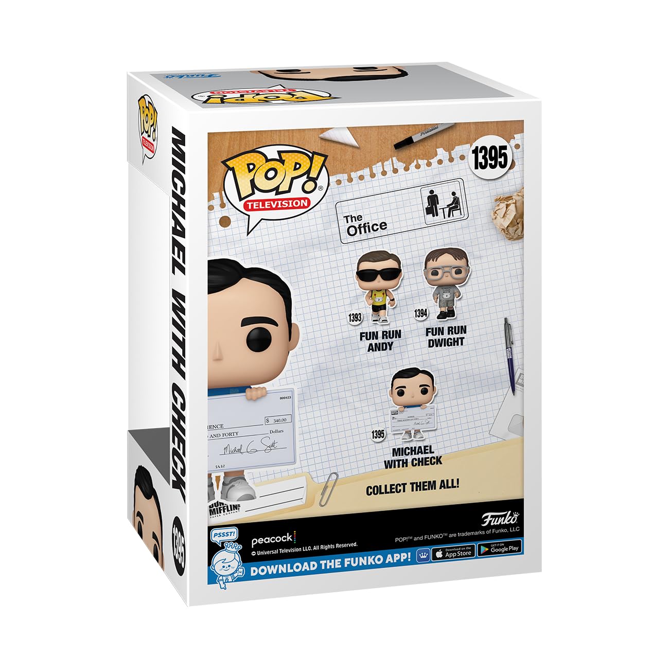 Funko POP! TV The Office Michael Scott with Check | Rare Chase Variant 1/6 | Collectible Vinyl Figure