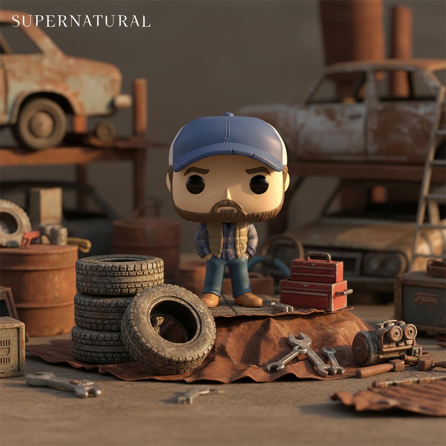 Funko Pop! TV: Supernatural Bobby Singer – Collectible Vinyl Figure | Official Merchandise